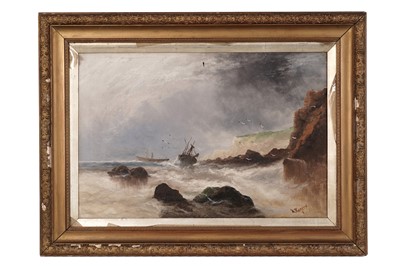 Lot 110 - William Rogers - A pair of marine views | oil