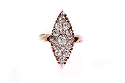 Lot 1147 - A Russian diamond ring