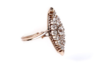 Lot 1147 - A Russian diamond ring