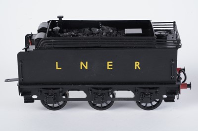Lot 173 - A Medley Models metal kit-built 0-gauge 4-4-0 locomotive and six-wheel tender