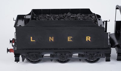 Lot 185 - A Gladiator Models metal kit-built 0-gauge 0-6-0 locomotive and six-wheel tender