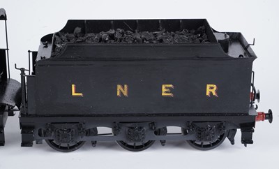Lot 185 - A Gladiator Models metal kit-built 0-gauge 0-6-0 locomotive and six-wheel tender