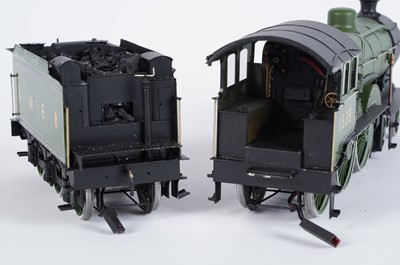 Lot 191 - A metal kit-built 0-gauge 4-6-0 locomotive and six-wheel tender