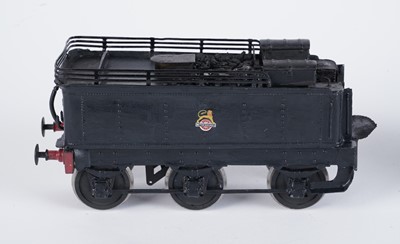 Lot 197 - A metal kit-built 0-gauge 0-6-0 locomotive and six-wheel tender
