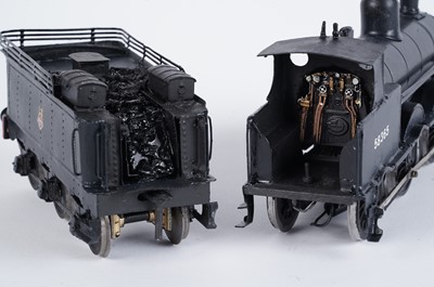Lot 197 - A metal kit-built 0-gauge 0-6-0 locomotive and six-wheel tender