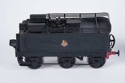 Lot 197 - A metal kit-built 0-gauge 0-6-0 locomotive and six-wheel tender