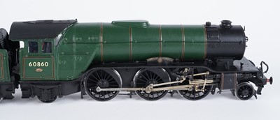 Lot 225 - A metal kit-built 0-gauge 2-6-2 locomotive and six-wheel tender
