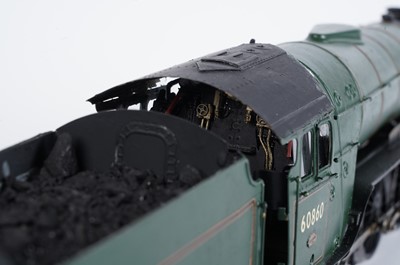 Lot 225 - A metal kit-built 0-gauge 2-6-2 locomotive and six-wheel tender