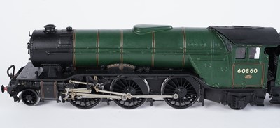 Lot 225 - A metal kit-built 0-gauge 2-6-2 locomotive and six-wheel tender