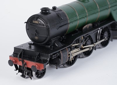 Lot 225 - A metal kit-built 0-gauge 2-6-2 locomotive and six-wheel tender
