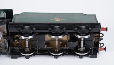 Lot 225 - A metal kit-built 0-gauge 2-6-2 locomotive and six-wheel tender