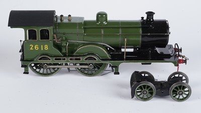 Lot 238 - A metal kit-built 0-gauge 4-4-0 locomotive and six-wheel tender