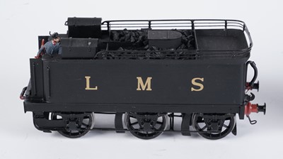 Lot 240 - A metal kit-built 0-gauge 2-4-0 locomotive and six-wheel tender