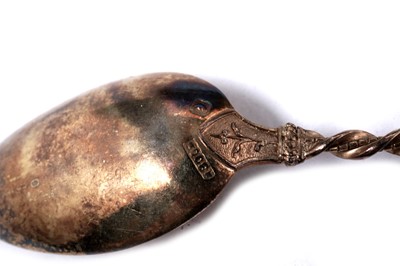 Lot 1413 - A late 19th/early 20th Century teaspoons; and other items