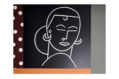 Lot 1001 - Eduardo Arroyo - Portrait of a Woman | signed limited edition lithograph