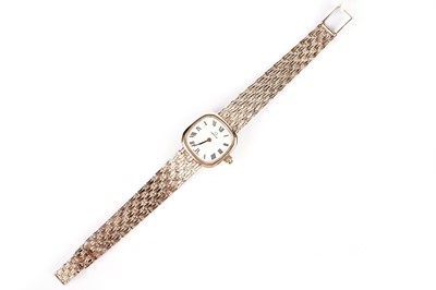 Lot 585 - An Omega 9ct yellow gold quartz wristwatch