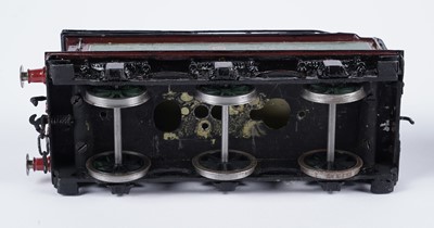 Lot 259 - A metal kit-built 0-gauge 4-2-2 locomotive and six-wheel tender