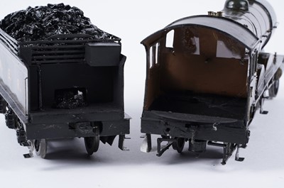 Lot 260 - A metal kit-built 0-gauge 4-4-2 locomotive and six-wheel tender