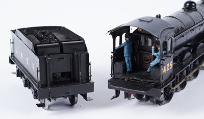 Lot 265 - A metal kit-built 0-gauge 4-6-0 locomotive and six-wheel tender