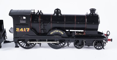 Lot 272 - A metal kit-built 0-gauge 4-4-0 locomotive and six-wheel tender
