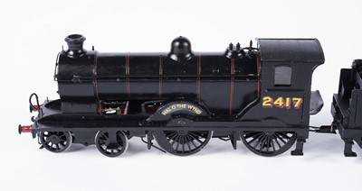 Lot 272 - A metal kit-built 0-gauge 4-4-0 locomotive and six-wheel tender