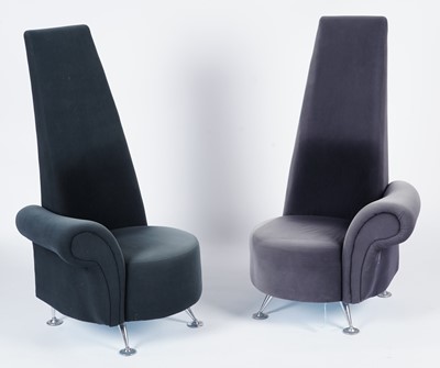 Lot 869 - A pair of Potenza high back chairs