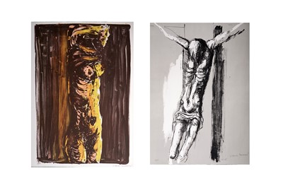 Lot 1025 - Vittorio Tavernari - Crocifisso, and Donna Che si Sveste | limited edition colour lithographs