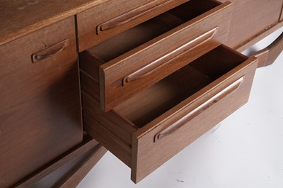 Lot 881 - Val Rossi for Beithcraft: A teak 'Organic' range floating sideboard