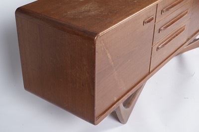 Lot 881 - Val Rossi for Beithcraft: A teak 'Organic' range floating sideboard