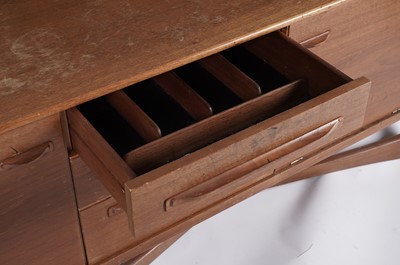 Lot 881 - Val Rossi for Beithcraft: A teak 'Organic' range floating sideboard