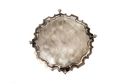 Lot 1351 - A George V silver salver