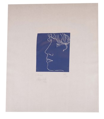 Lot 1081 - Philip Sutton RA - Jacob | limited edition colour woodcut