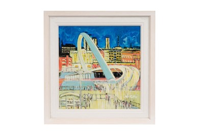 Lot 1287 - Peter Collins - Tyne at Night | oil