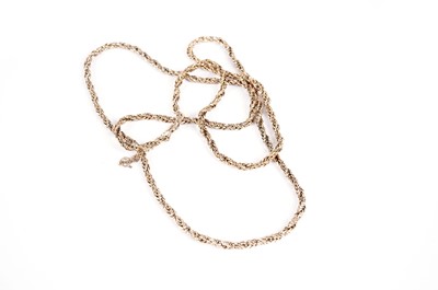 Lot 536 - A 9ct yellow gold fancy ropetwist chain necklace