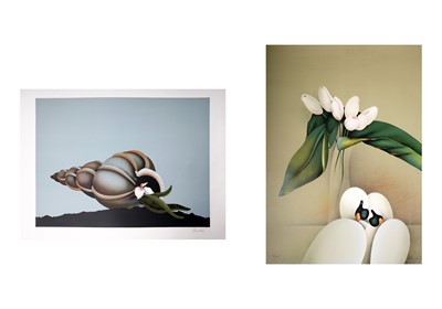 Lot 1111 - Jean-Paul Donadini - Shell and Swans | two colour lithographs