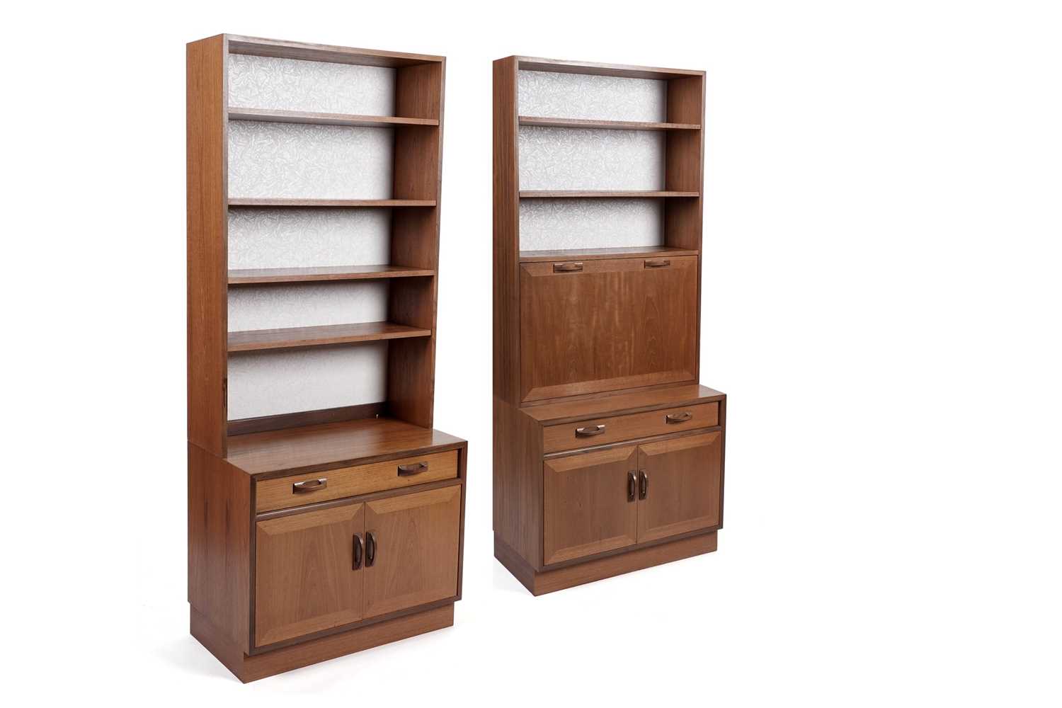 Lot 855 - G-Plan: two teak 'Sierra' range wall unit