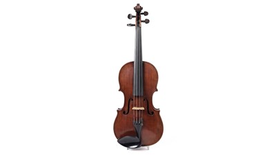 Lot 201 - A violin by Perry and Wilkinson, Dublin, numbered 2495; and original receipt