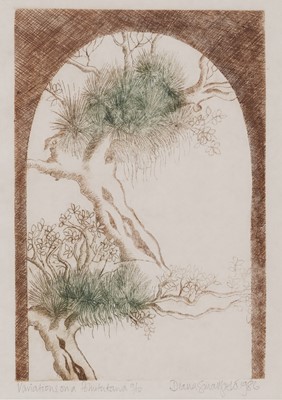 Lot 269 - Diana Smallfield - Kie Kie the Epiphyte, and Variations on a Pohutukawa | colour etchings