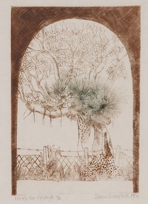 Lot 269 - Diana Smallfield - Kie Kie the Epiphyte, and Variations on a Pohutukawa | colour etchings