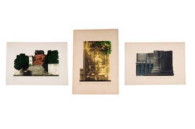 Lot 962 - Ivor Abrahams - Oxford Gardens | artist's proof embossed colour screenprint