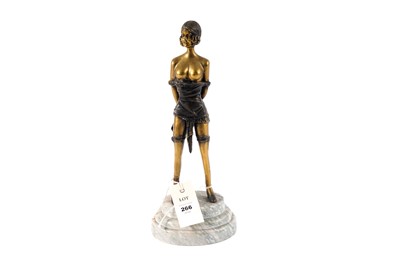 Lot 266 - Manner of Ferdinand Preiss: an Art Deco style bronze erotic style figure