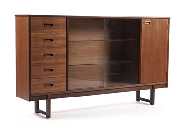 Lot 875 - Turnidge of London Ltd: A teak side display unit