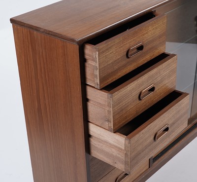 Lot 875 - Turnidge of London Ltd: A teak side display unit