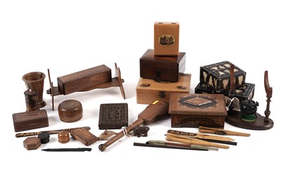 Lot 219 - Miscellaneous boxes and other items