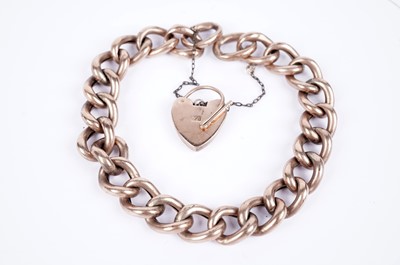 Lot 704 - A 9ct rose gold bracelet