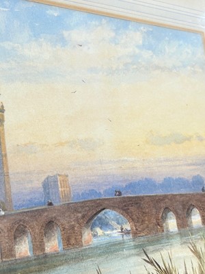 Lot 45 - James Burrell Smith - A view in Lucknow, India 1896 | watercolour