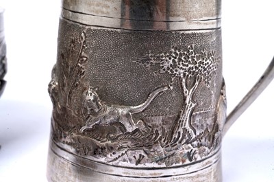 Lot 1397 - An Indian silver small mug and other items