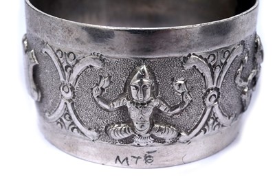 Lot 1397 - An Indian silver small mug and other items