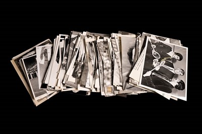 Lot 1318 - Press Association football player black and white photographs