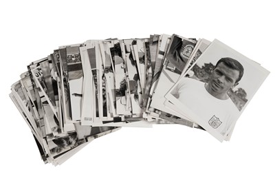 Lot 1319 - Press Association football player black and white photographs